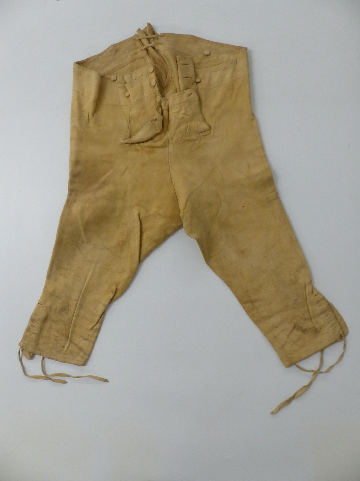 British Army Georgian c1803 buckskin riding breeches with flap and ...