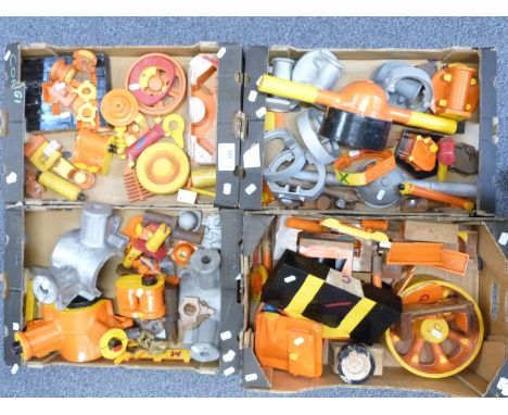 Large quantity of model live steam lorry castings, part built engine components and casting patterns including crankcases, wh