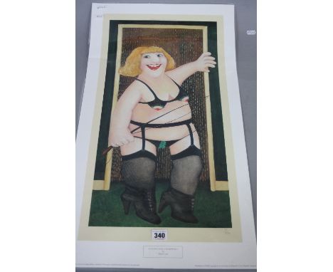 AFTER BERYL COOK, 'Anyone for a Whipping', a Limited Edition print, No.27/650, unframed, certificate verso, approximately 72c