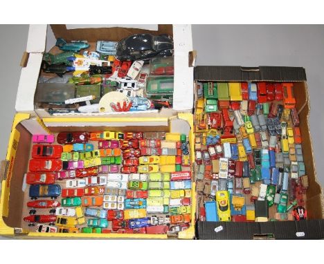 A QUANTITY OF UNBOXED AND ASSORTED PLAYWORN  DIECAST VEHICLES, to include early Matchbox items, to include Vauxhall Cresta, N