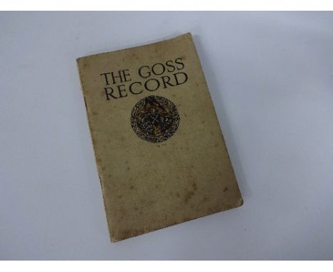 THE GOSS RECORD FOR COLLECTORS OF HERALDRIC PORCELAIN NINTH EDITION, London, Evans Brothers Limited, Montague House, Russell 