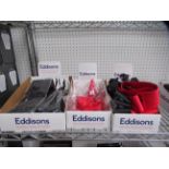 Qty of accessories including ties, necklaces, satin length gloves