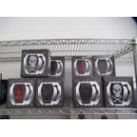 17x ceramic coffin mugs in various styles