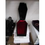 5x coffin shaped trays- 3x black & 2x red
