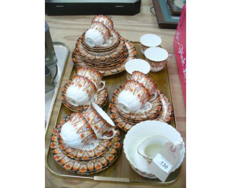 An Aynsley 38 piece Japan pattern tea service.