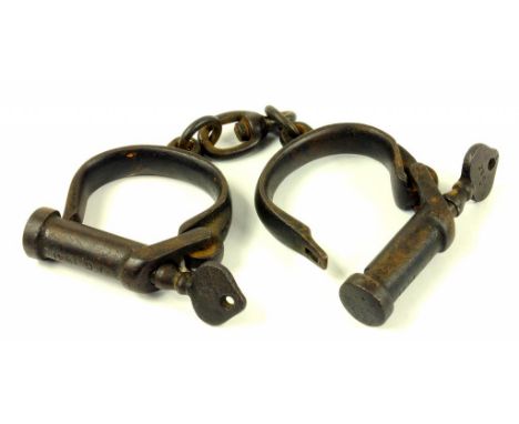 A PAIR OF IRON CUFF LINKS STAMPED ARROW AND J G 1941