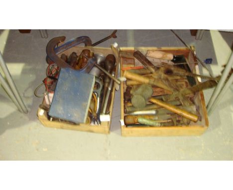2 x boxes of assorted tools