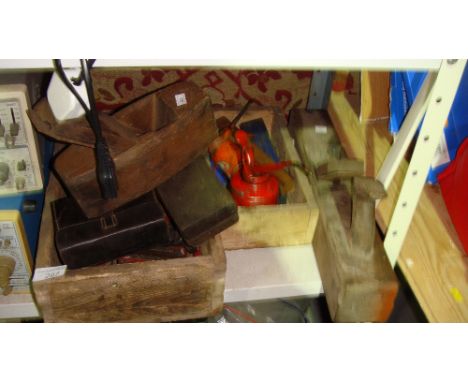 2 x boxes of assorted tools and vintage block planes