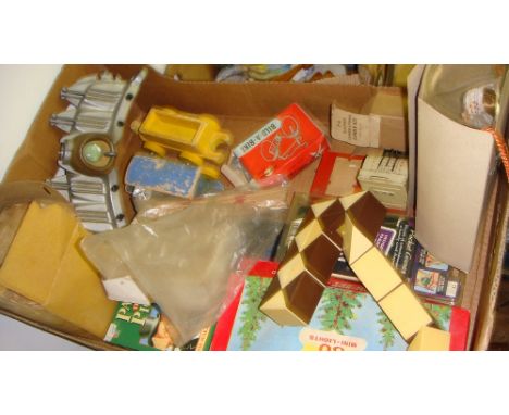 2 x boxes of vintage toys including Pelham Puppet Kit, boxed Wilson Constructional Lorry Kit among others