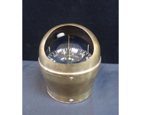 A BINNACLE COMPASS BY CASSENS &amp; PLATH brass cased