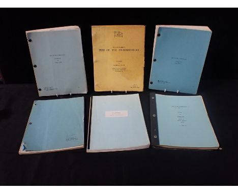 THOMAS HARDY: SELZNICK ARCHIVE SCREENPLAYS Selznick Studio screenplay by Clemence Dane, 'Tess of the D'urbervilles' (never fi