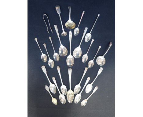 A GEORGE III WHITE METAL OLD ENGLISH FEATHER CADDY SPOON bearing only makers initials JH possibly for Jonathan Hayne, with sc