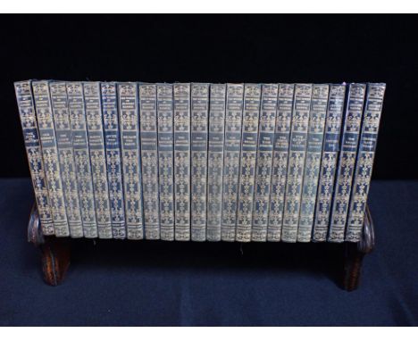JEFFERY FARNOL: VARIOUS WORKS Sampson, Low, Marston and Co, Ltd, blue calf, (21, some covered in plastic) contained in an oak