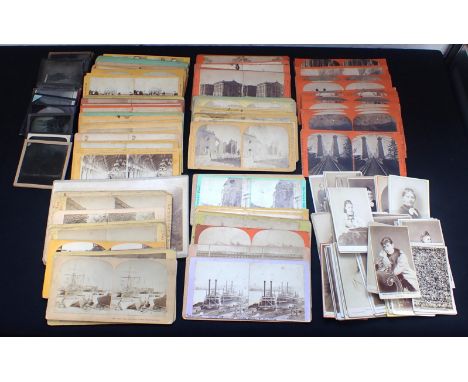 A LARGE COLLECTION OF STEREOSCOPIC CARDS OF NORTH AMERICAN VIEWS Boston, New York, Canada and America generally, landscapes, 
