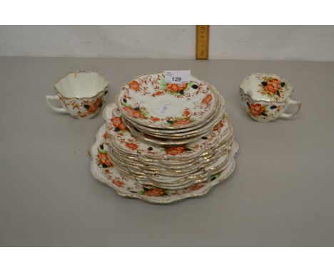 Quantity of Edwardian Melba tea wares