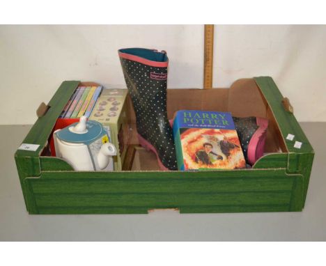 Box of mixed items to include Only Fools &amp; Horses DVD's, Dads Army DVD's, Harry Potter and the Half Blood Prince and vari