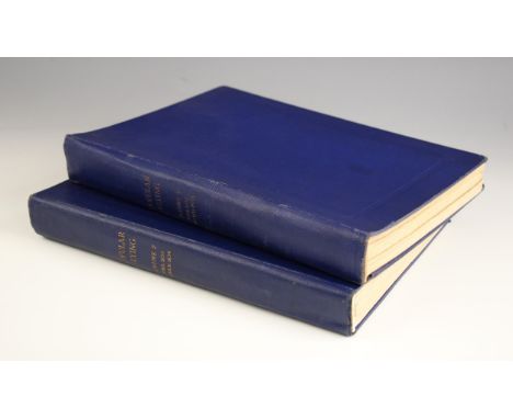 Johns ( Captain W. E.) (Ed), POPULAR FLYING MAGAZINE, April 1932 to December 1933, bound as two volumes in blue cloth boards,