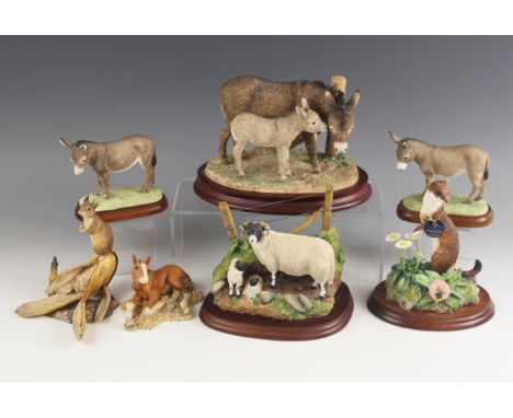 A limited edition Border Fine Arts "Stoat" model number BO981, modelled by Ray Ayres and numbered 3 of 250, signed "Ray Ayres