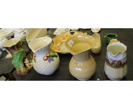 4 vintage jugs including Withernsea and Myott