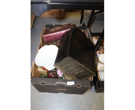 Box of Tins & Vintage Petrol Can