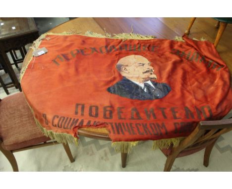 Vintage Lenin Russian banner