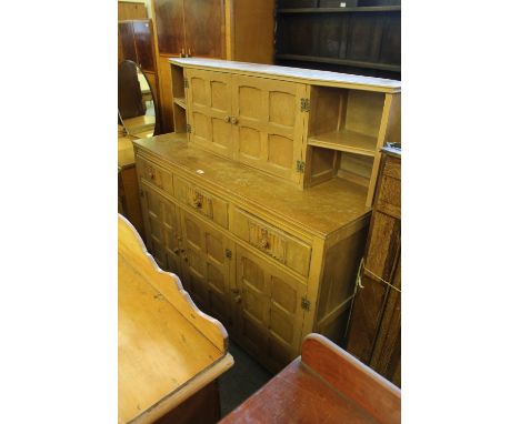 Light oak linenfold dresser