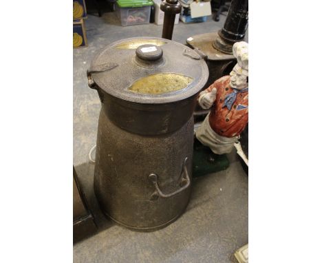 Vintage Iron and Brass milk churn (settle LMS)- Provincial Dairies Leeds (used on Settle Carlisle Railway)