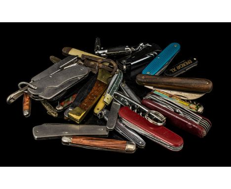 25 Various Vintage Pocket Knives - some miniature, various makers. 