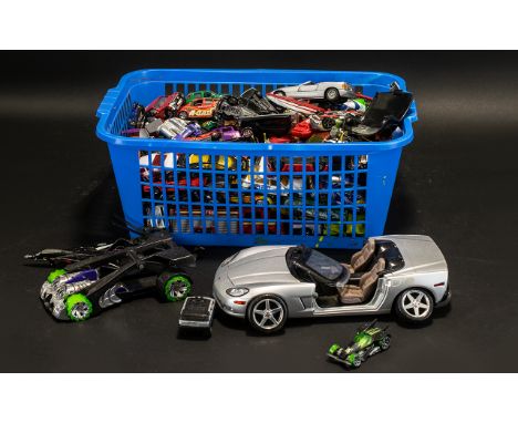 Collection of Toy Cars including Matchbox, Hot Wheels, Mattel, etc.  All in used condition, please see images.