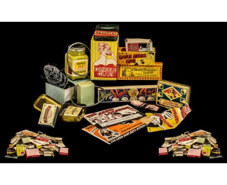 Magician's Interest - A Good Collection of Antique &amp; Vintage Magic Tricks to include: novelty gags, jokes, jumping sore f