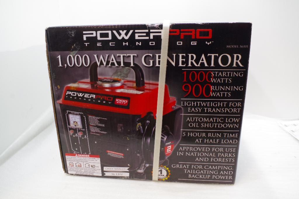 NEW POWER PRO 1,000 Watt Generator M/N 56101