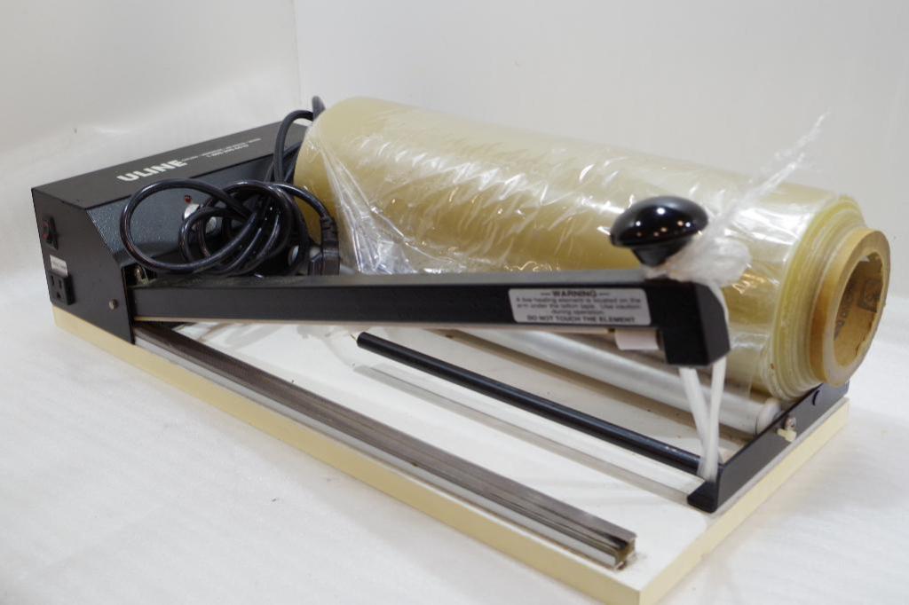 ULINE Industrial Shrink Wrap System M/N SS18DS Made in USA NO Heat Gun.
