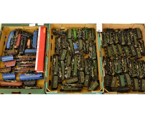 Hornby OO Gauge model railways three trays of steam era locomotives (pre- and post-grouping), inc. tank locos, tender locos a