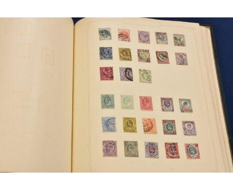 A stamp album of Commonwealth and World stamps Queen Victoria &amp; onwards, to include a Penny Black (small tear); four two 