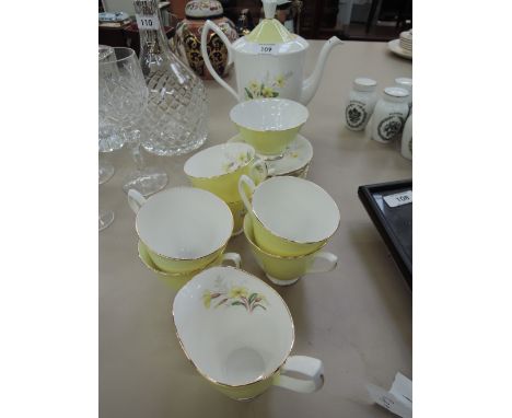 A part tea service, Royal Albert, Yellow primula? 