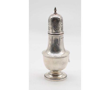 A George V silver light house sifter, Sheffield 1933, 5oz, height 18cm