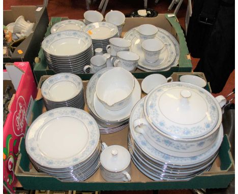 A Noritake Blue Hill pattern porcelain tea and dinner service