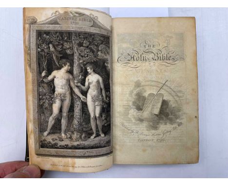 BIBLE.  FITTLER (James) The Holy Bible - 'Cabinet Bible', London: R. Bowyer 1796, large 12mo, printed on fine paper, engraved
