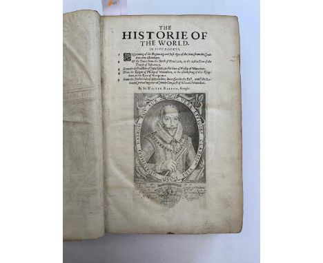 RALEIGH (Sir Walter)  The History of the World. London: Walter Burre '1614', but 1634 as per colophon leaf for G. Lathum and 