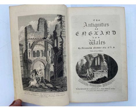 GROSE (Francis)  The Antiquities of England and Wales, 8 vols., New Edition circa 1787, large 8vo, numerous engraved plates, 