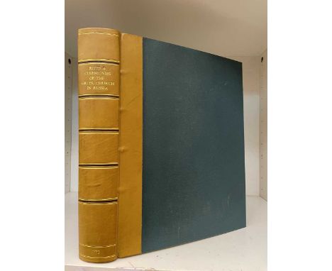 KING (John Glen)  The Rites and Ceremonies of the Greek Church in Russia, 1st edition, 1772, 4to, title with engraved vignett