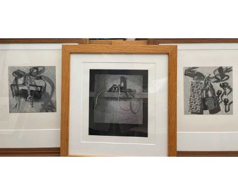 ELLIS (Edwina; born 1946)  group of seven oak framed limited edition engravings circa 1990-1994:India Lock, China Lock, Arab 