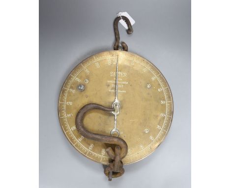 A Salter set of meat scales