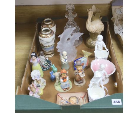 A collection of Goebel and other ceramic ornaments