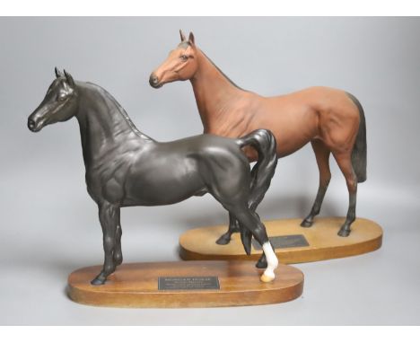 A Beswick Red Rum and a Morgan horse 'Tarryall Maestro', tallest 33cm