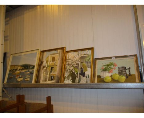 Four Oil Paintings by K Constable 