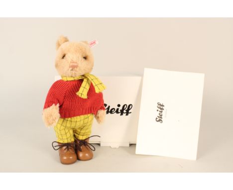 A boxed Steiff Rupert the Bear with certificate, No.00702