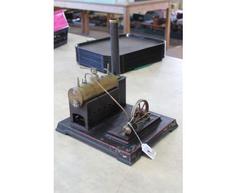 A vintage German hand built steam engine