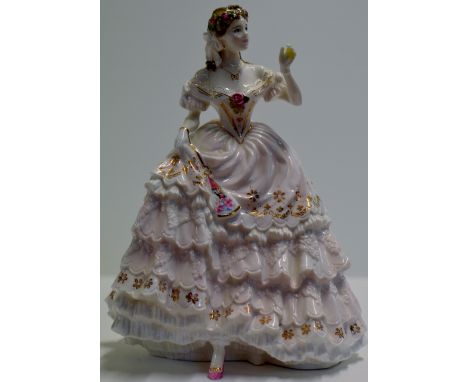LIMITED EDITION ROYAL WORCESTER FIGURINE ORNAMENT "ROYALE PREMIERE" NUMBER 5931 / 12500 WITH CERTIFICATE     