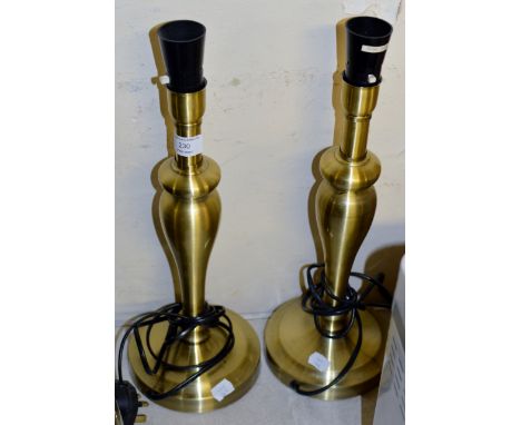 PAIR OF MODERN TABLE LAMP BASES     